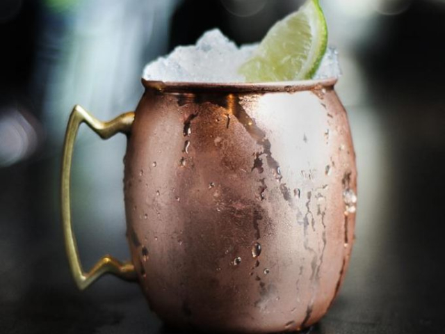 CBG Moscow Mule cbg, capital bar and grill, Moscow mule, Little Rock