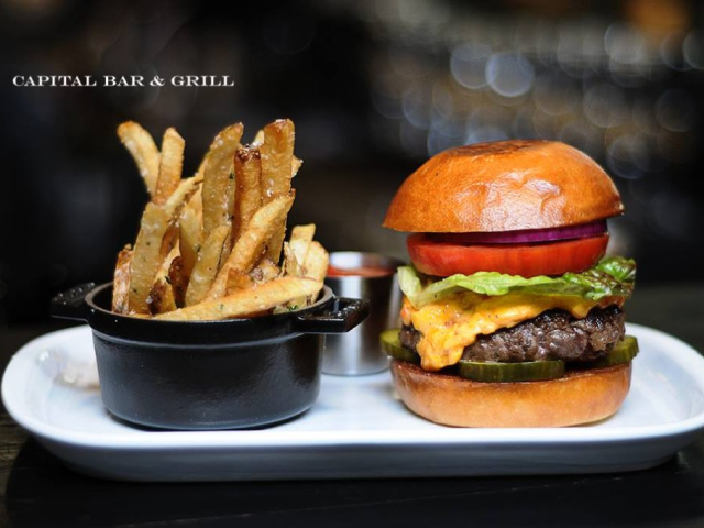 CBG Burger and Fries capital bar and grill, cbg, burger, fries, Little Rock