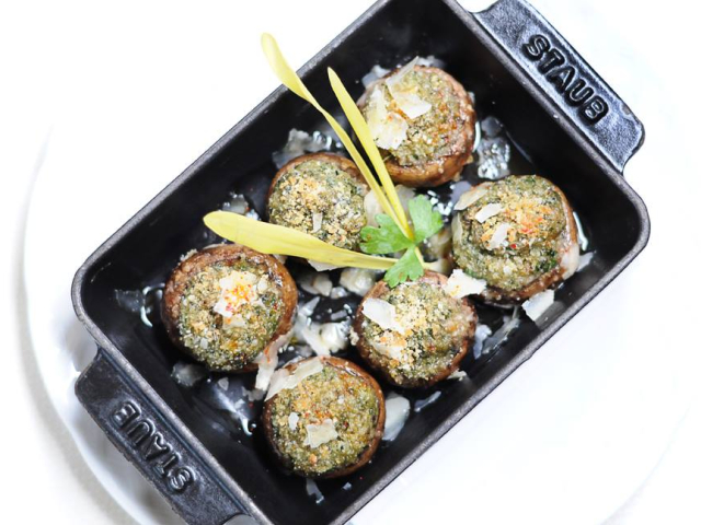 Mushrooms at One Eleven one eleven, capital hotel, staub, Little Rock